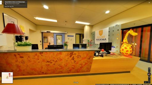Virtuele tour van Prinses Máxima Centrum voor kinderoncologie op Google Streetview