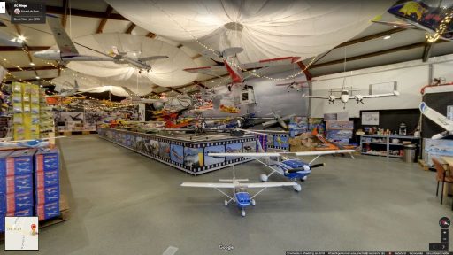 Virtuele tour van RC Wings op Google Streetview