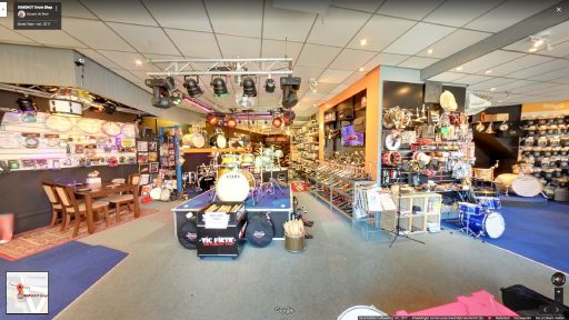 Virtuele tour van RIMSHOT Drum Shop op Google Streetview