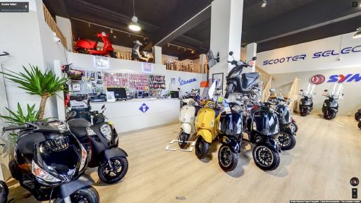 Virtuele tour van Scooter Select op Google Streetview