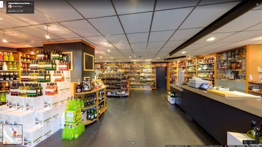 Virtuele tour van Slijterij Wijnhuis Ruud Bakker op Google Streetview