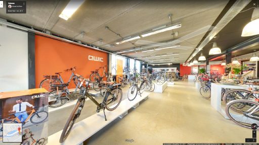 Virtuele tour van Velomax op Google Streetview