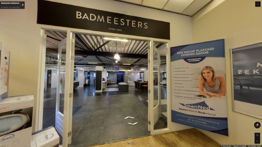 Virtuele tour van Badmeesters badkamers op Google Streetview