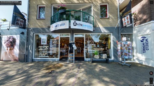 Virtuele tour van V.O.F. Foto van de Worp & Mocha-Mentha op Google Streetview