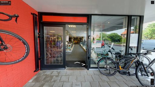 Virtuele tour van stappenbelt.bike op Google Streetview