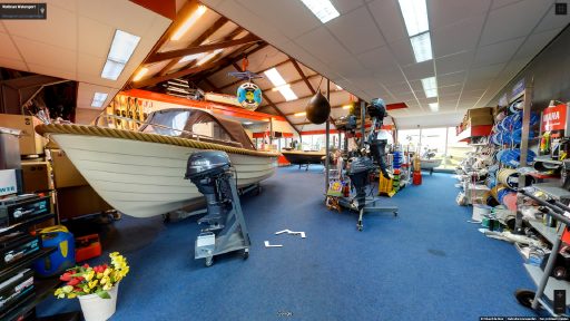 Virtuele tour van Woltman Watersport op Google Streetview