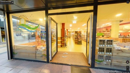 Virtuele tour van De Ekolander Natuurvoeding op Google Streetview